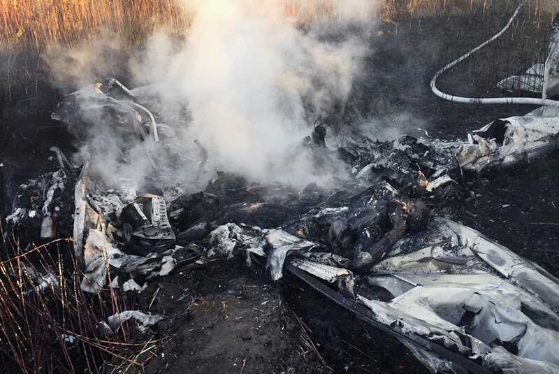В Подмосковье в результате крушения легкомоторного самолета погибли четыре человека