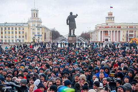 Митинг в Кемерово. Klb требуют отставки властей