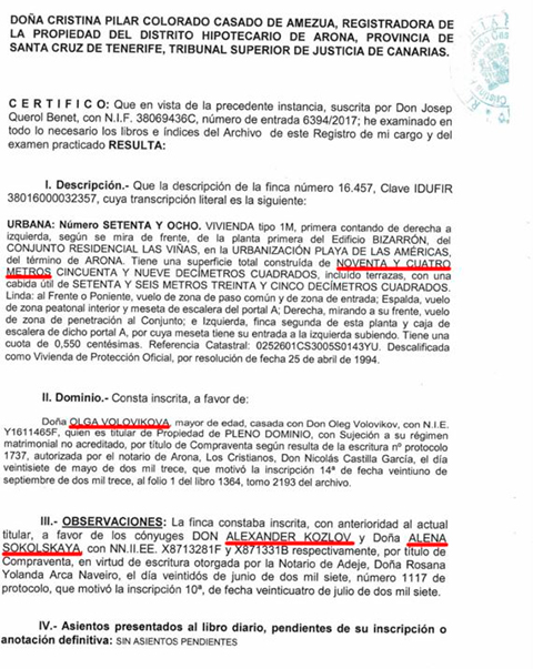 Квартира 94 кв.м в Ароне, которую Козлов и Сокольская продали Ольге Воловиковой