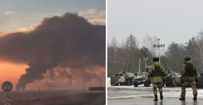 На военном аэродроме под Минском прозвучали взрывы, поврежден российский самолет